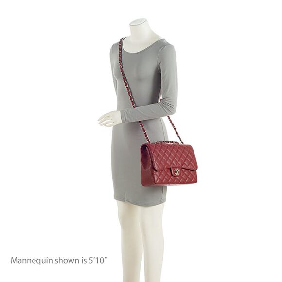 Chanel Caviar Leather Classic Jumbo Single Flap Bag - Picture 5 of 14